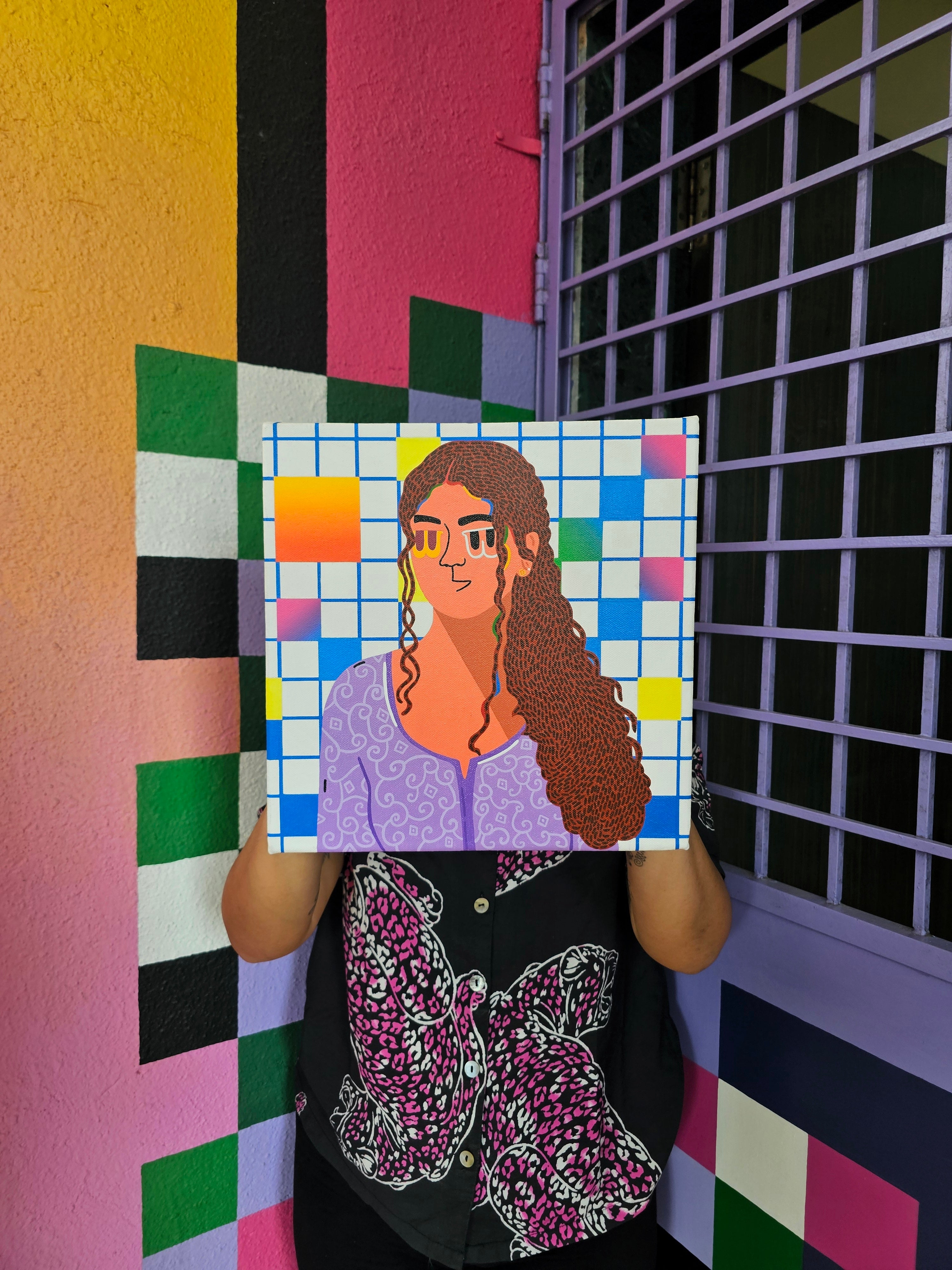 ஊதா பெண் Purple Girl