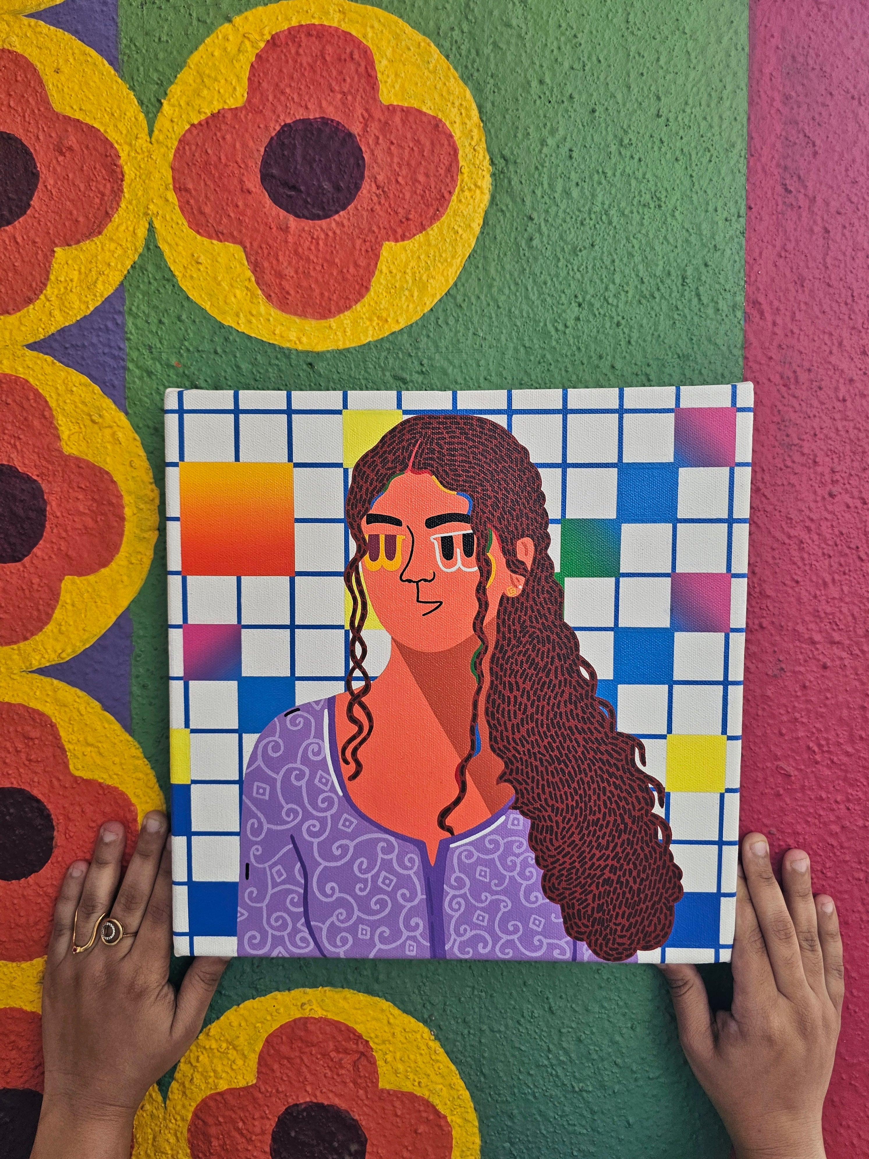 ஊதா பெண் Purple Girl