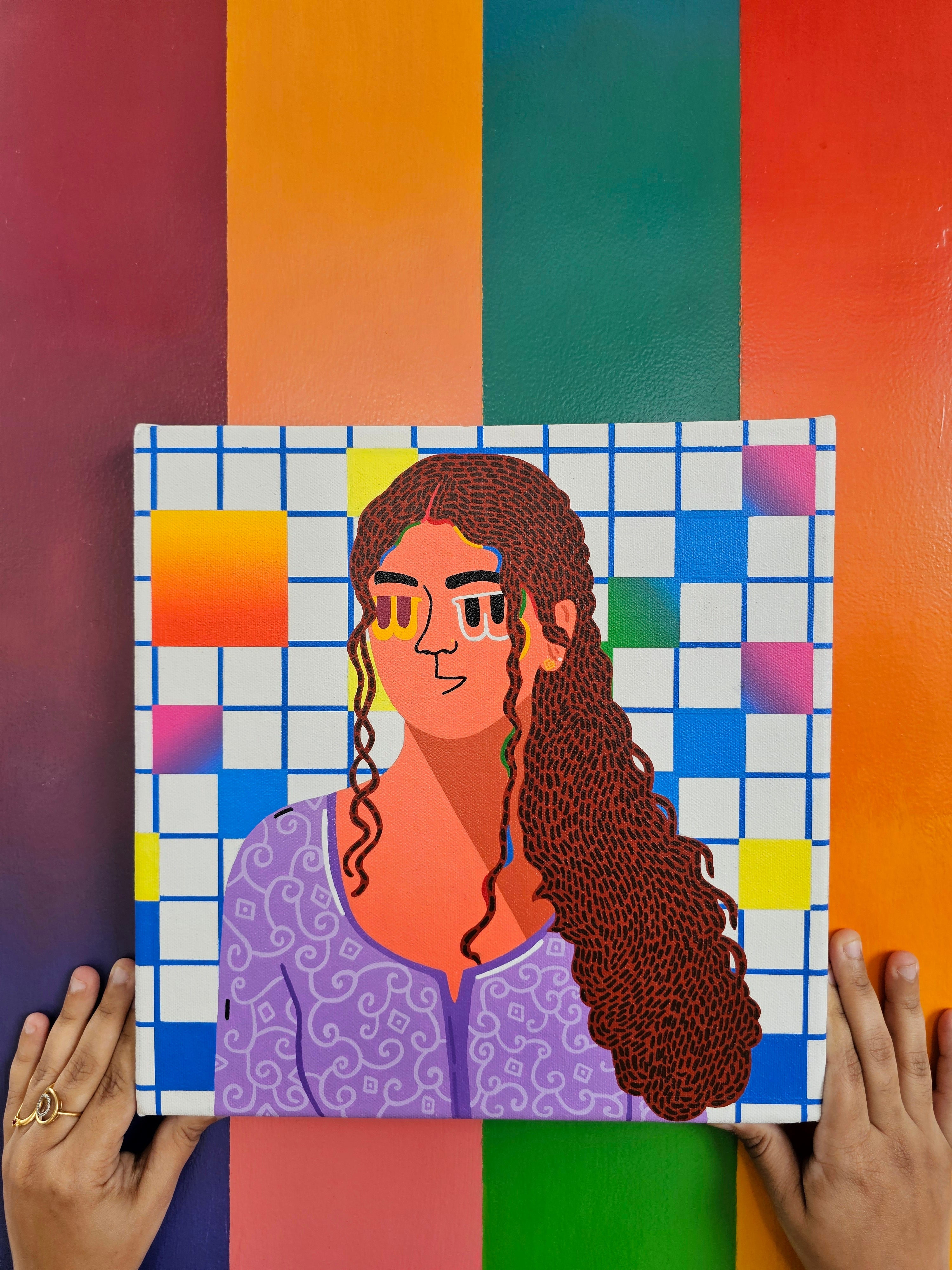 ஊதா பெண் Purple Girl